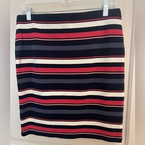 loft striped skirt